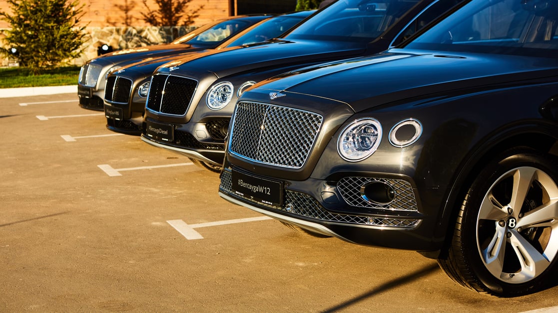 Kiev, Ukraine - 14 May 2014: Bentley Motorsport celebrates the opening of a new dealer center in Kiev